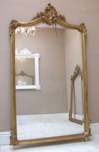 French antique Rococo gild mirror 