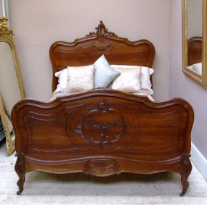 French antique rococo style bed