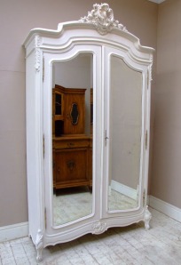 French antique shabby chic Rococo armoire